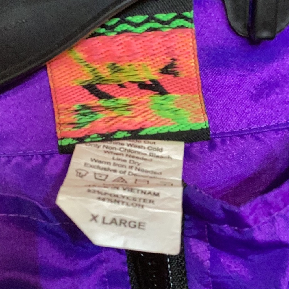 Surf Style Vibrant Purple Jacket vintage - Picture 3 of 5